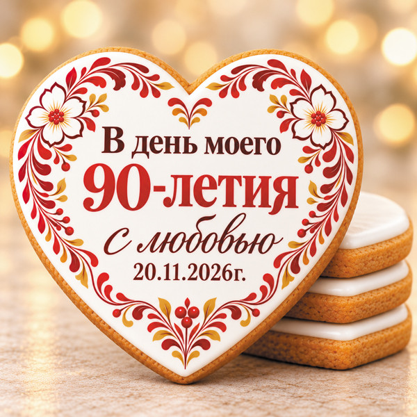 Печенье сувенирное "Комплимент-сердце" 4 
