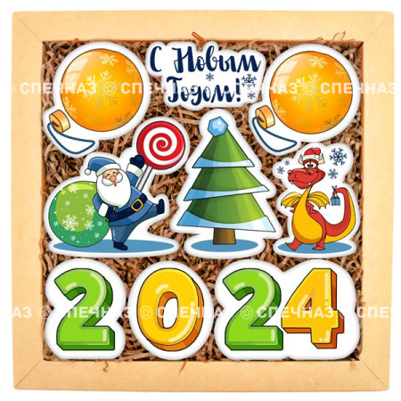 Набор печенья "Яркий новый год 2024"