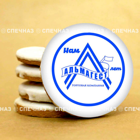 Печенье брендированное "Альмагест" 8см 2