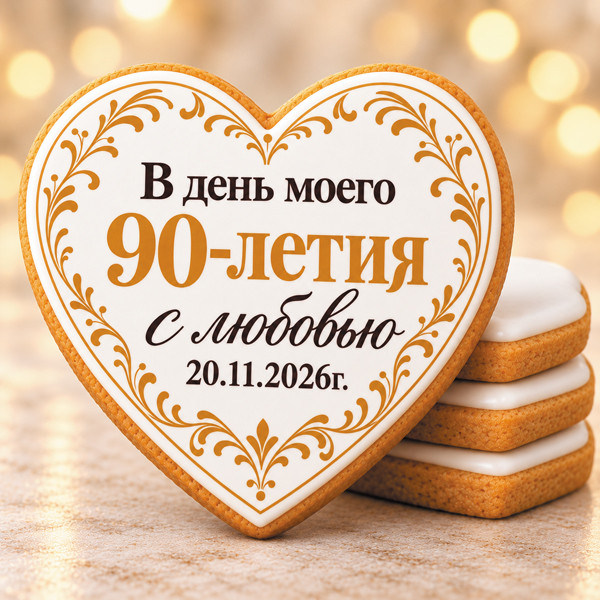 Печенье сувенирное "Комплимент-сердце" 6 