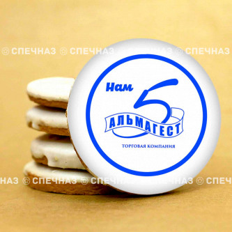 Печенье брендированное "Альмагест" 8см 3